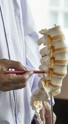 selective-nerve-root-block-injection Doctor Showing Spine Injection
